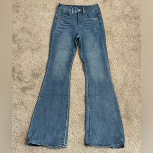 Express 0R high rise flare jeans NWOT